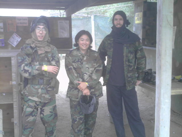 Enigma Squad #1.
Left to right:  Tom L., Stephanie O., David J. (Not pictured, Aaron V.)