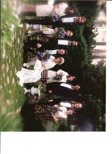 wedding party garden